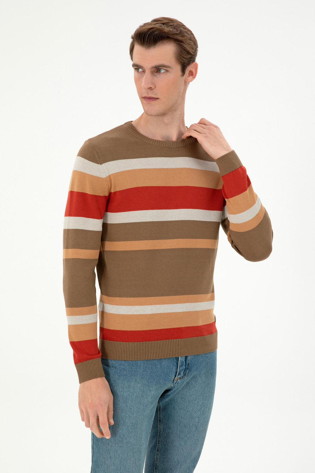 Мужской свитер цвета хаки Неожиданная скидка в корзине - U.s. polo assn фото 3