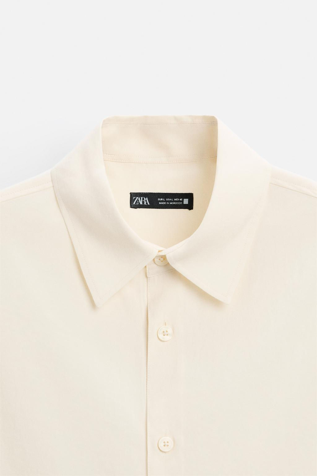 FLOWING MODAL BLEND SHIRT - Zara фото 26