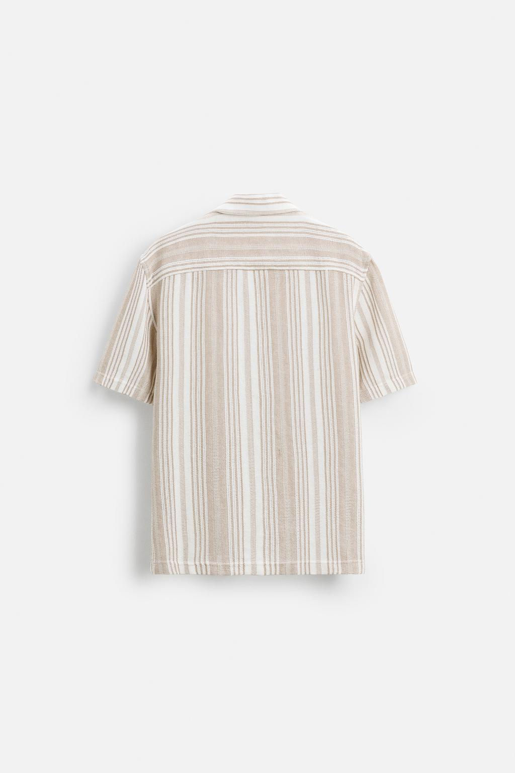 STRIPED TEXTURED SHIRT - Zara фото 7