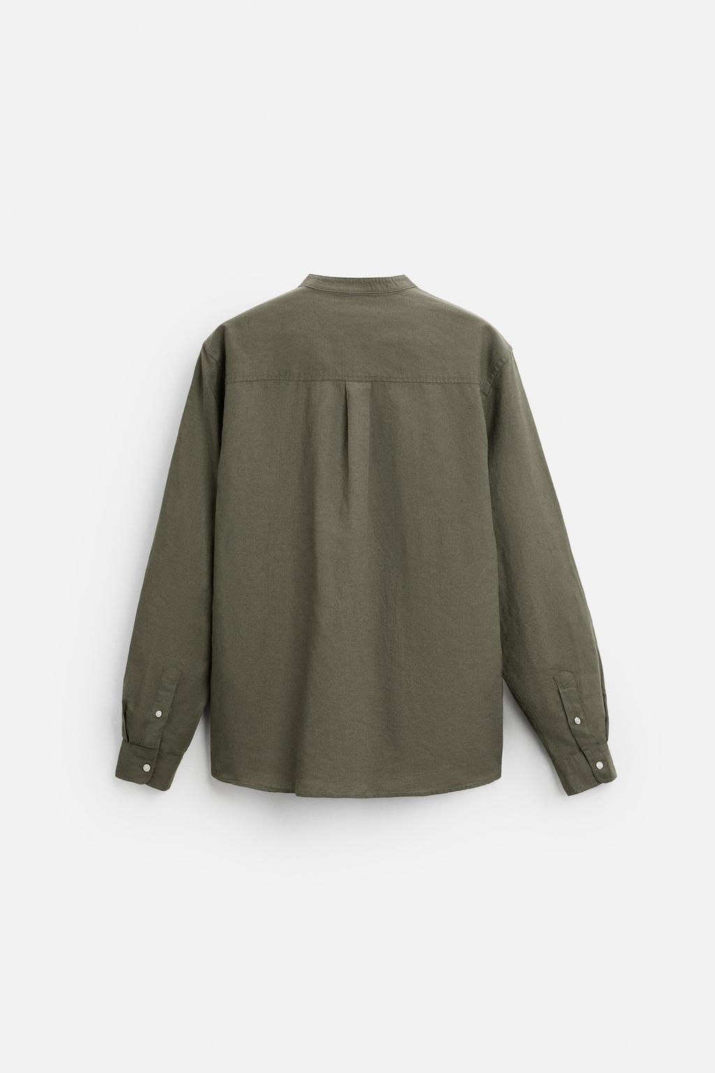 COTTON - LINEN SHIRT - Zara фото 38