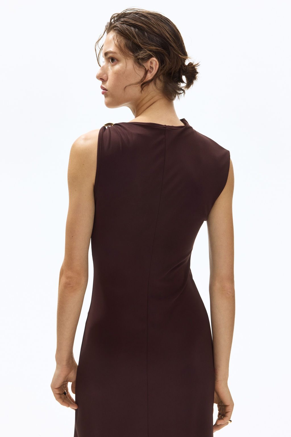 Vestido de punto con detalle drapeado - H&m фото 6
