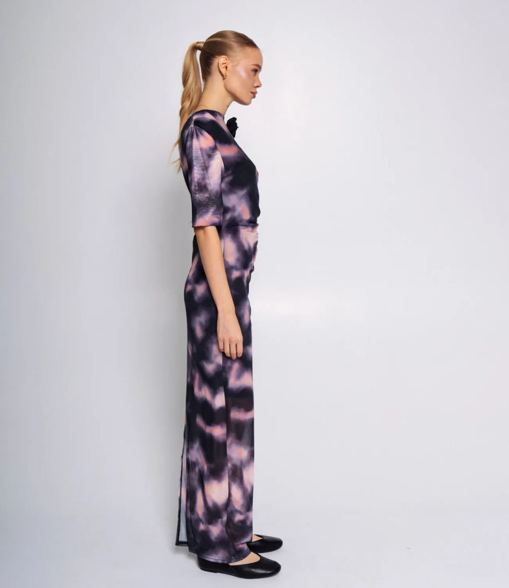 Платье #КТ2607 (2), чёрный,розовый