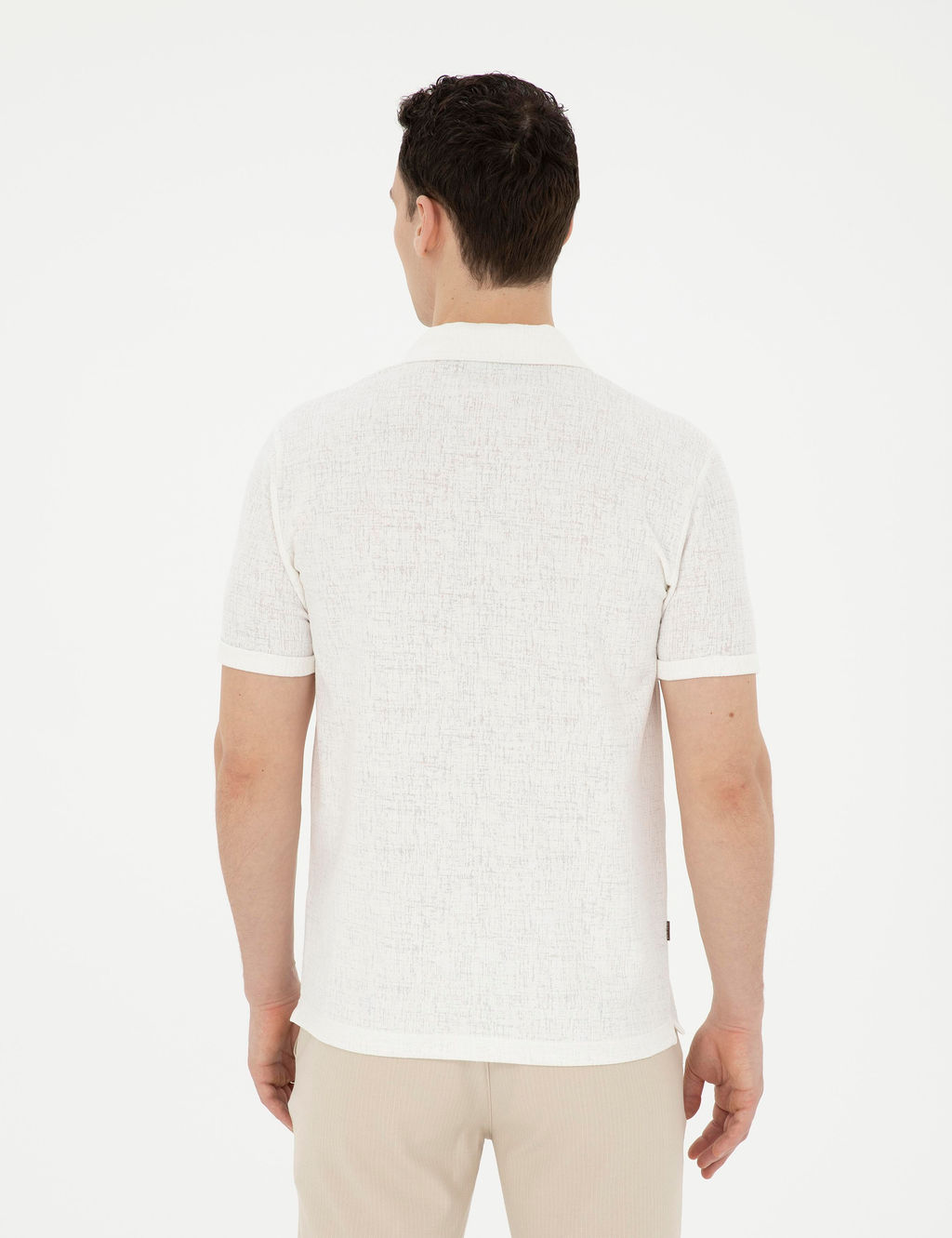 Ekru Slim Fit Ti__rt