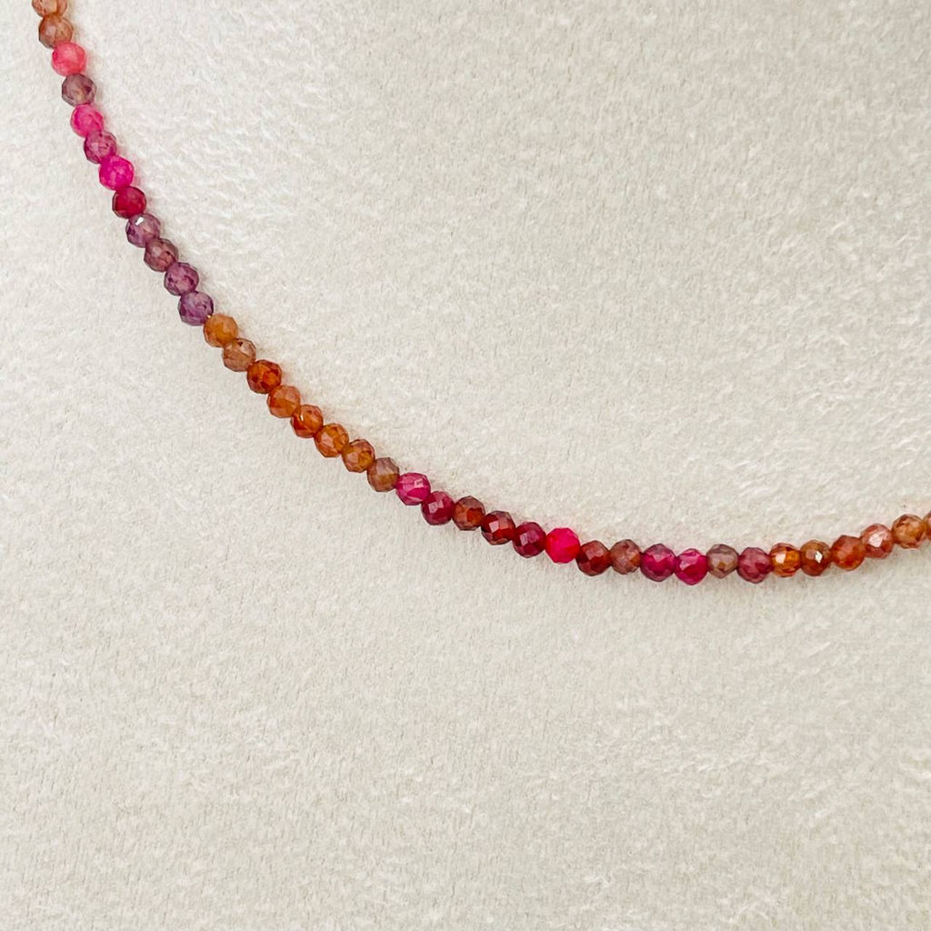 Чокер из Шпинели микс (градиент)