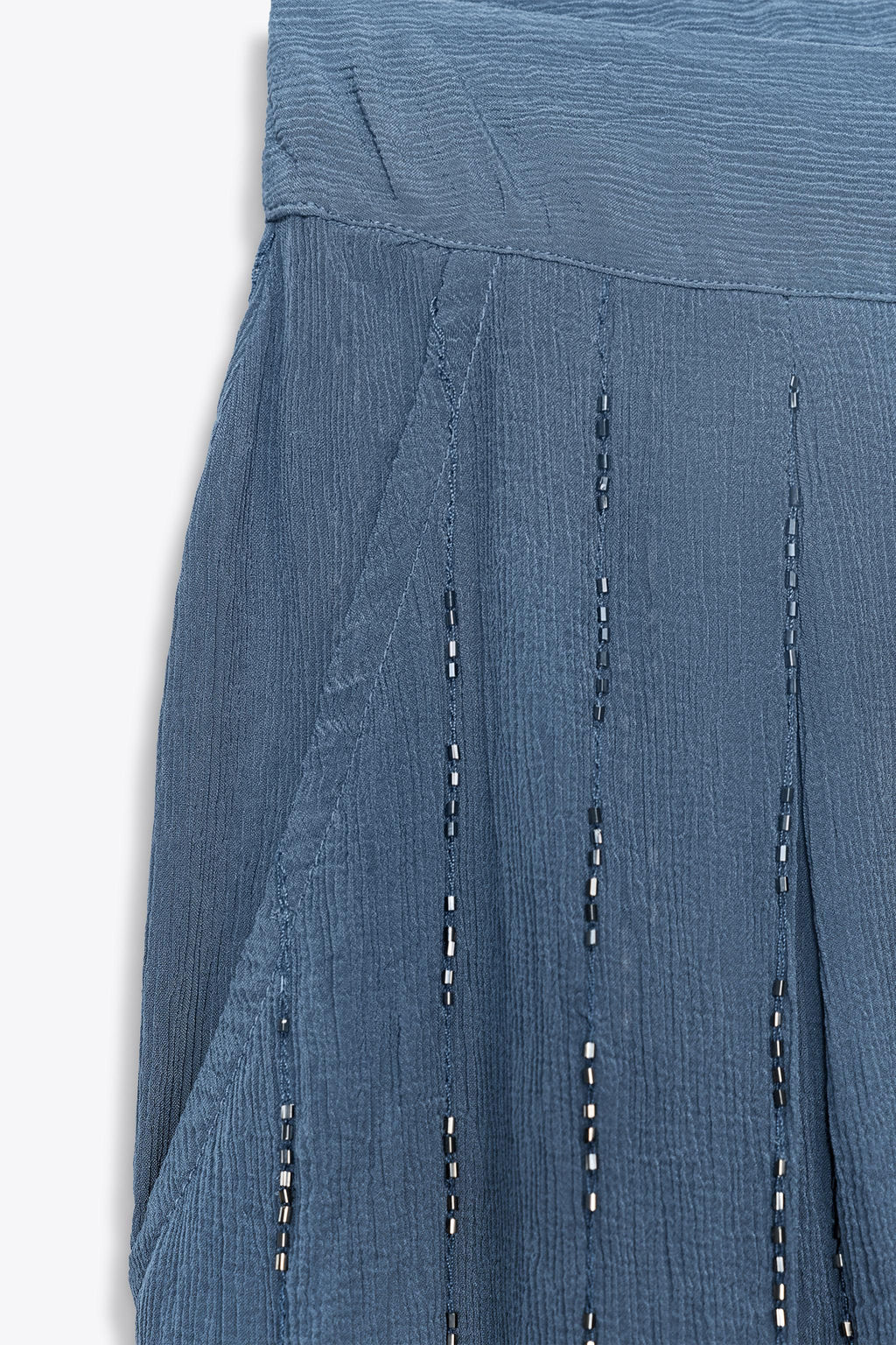 BEADED TROUSERS WITH TIED HEMS - Zara фото 7