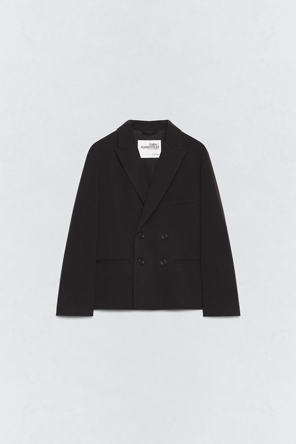 BLAZER TRAJE CRUZADA SOSHIOTSUKI x ZARA / Marr?n / Topo  фото 3