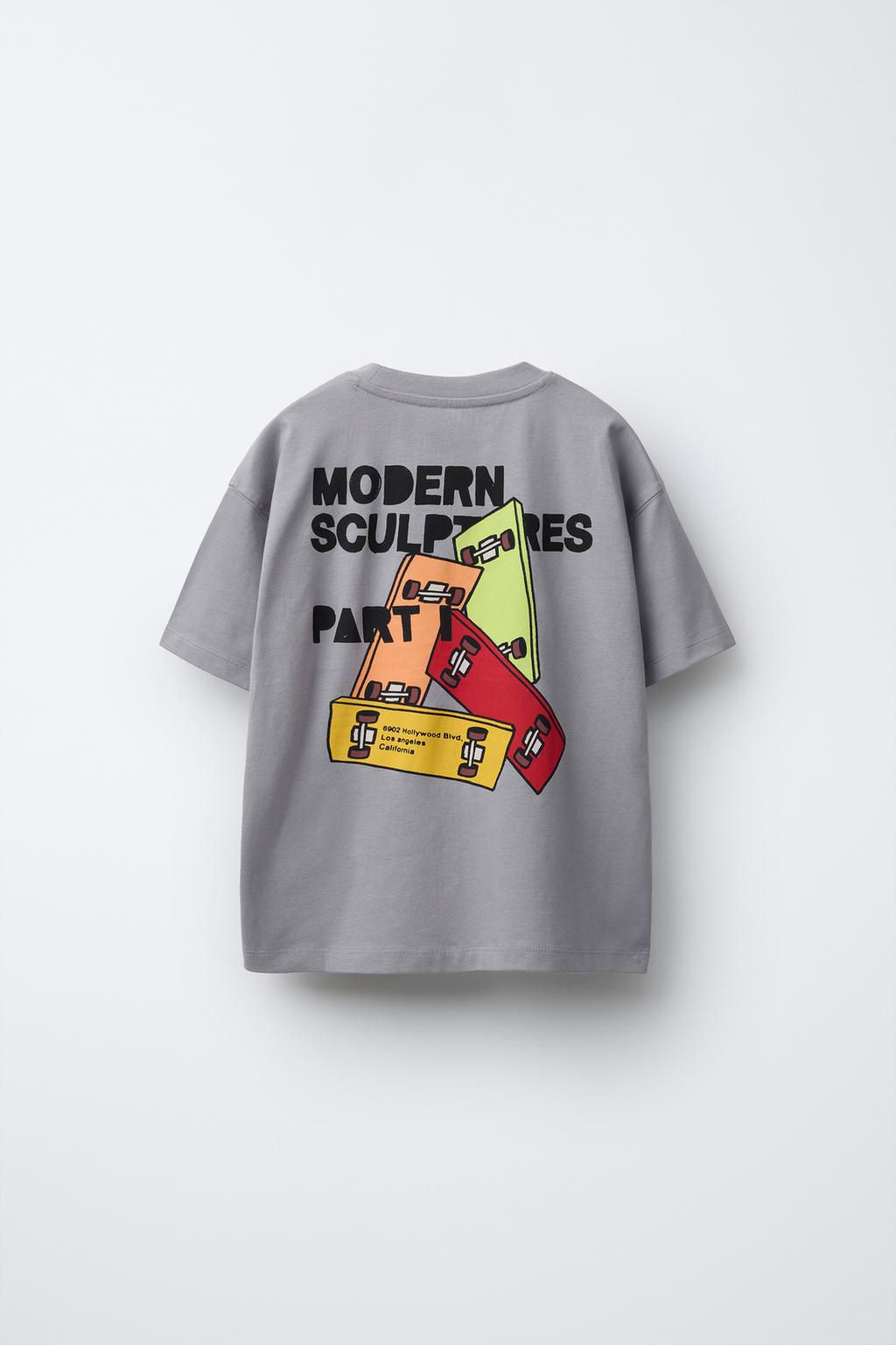SKATE PRINT T-SHIRT - Zara фото 5