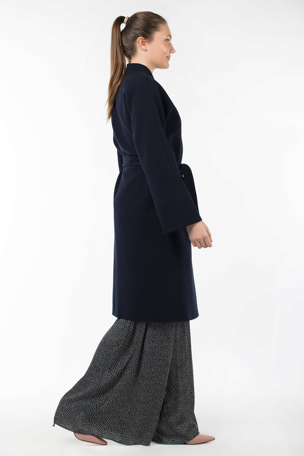 Пальто женское демисезонное (пояс) - El podio фото 3