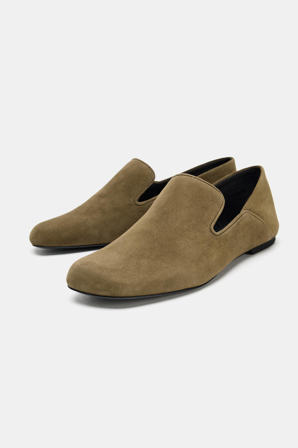 SUEDE HIGH VAMP LOAFERS