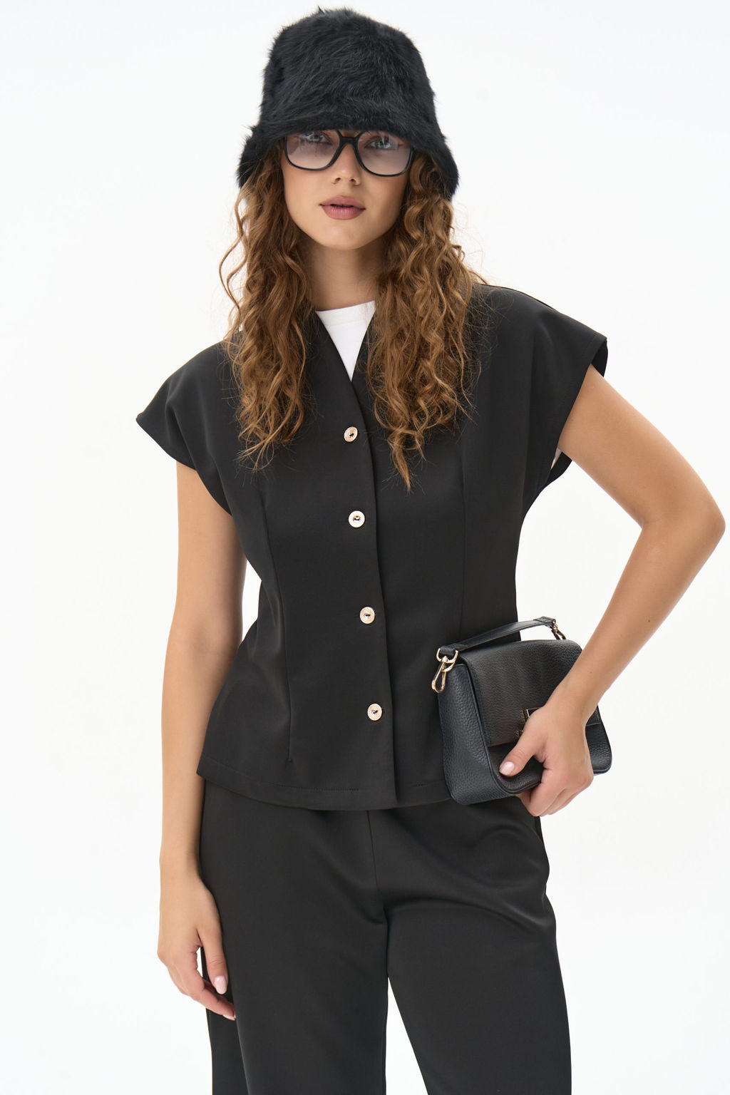 Жилет Джолин (чёрный) - Эльза фото 25