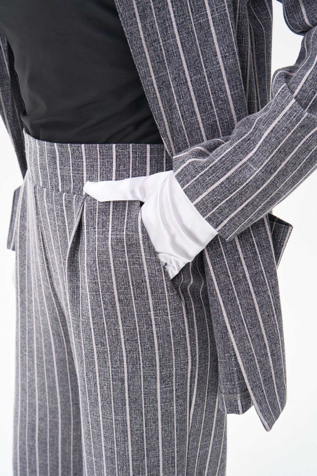 Брюки Грей (серый/полоска)