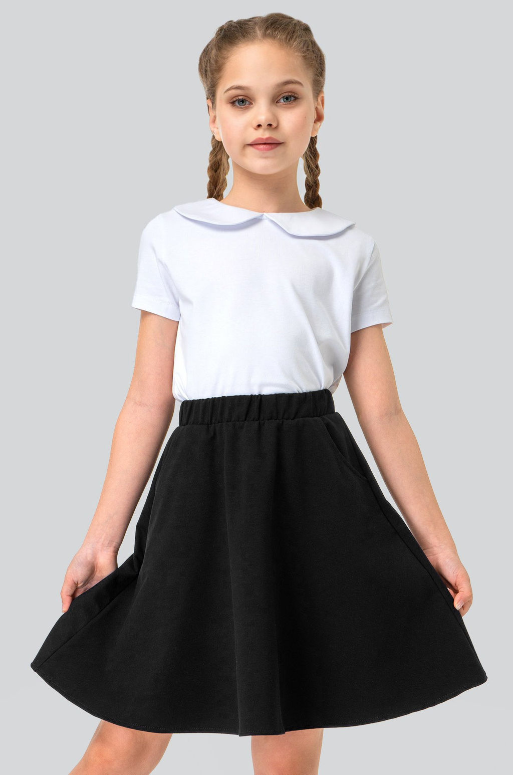 Юбка для девочки из футера Happyfox