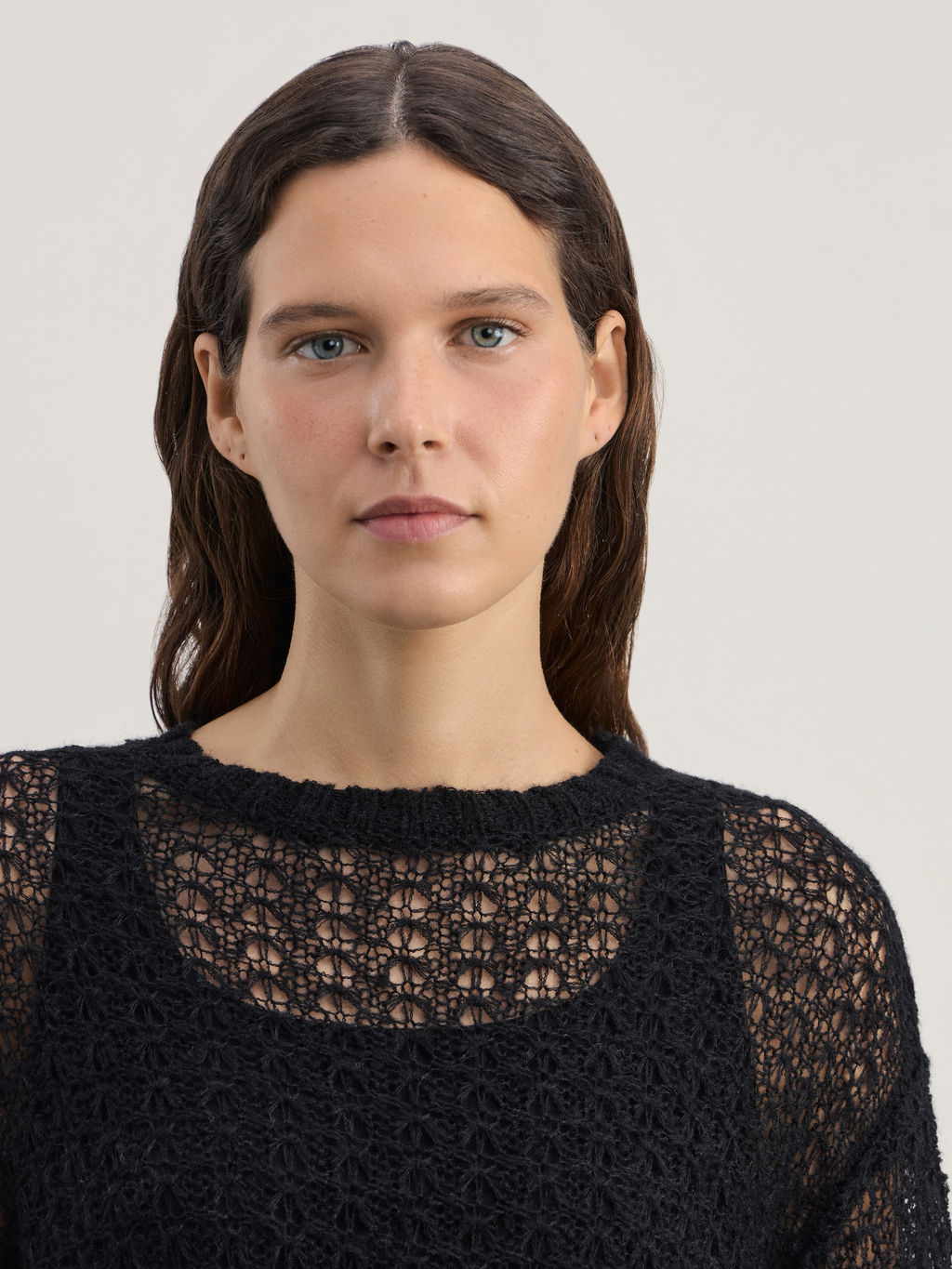 Джемпер ажурный с добавлением шерсти / Zarina  фото 6