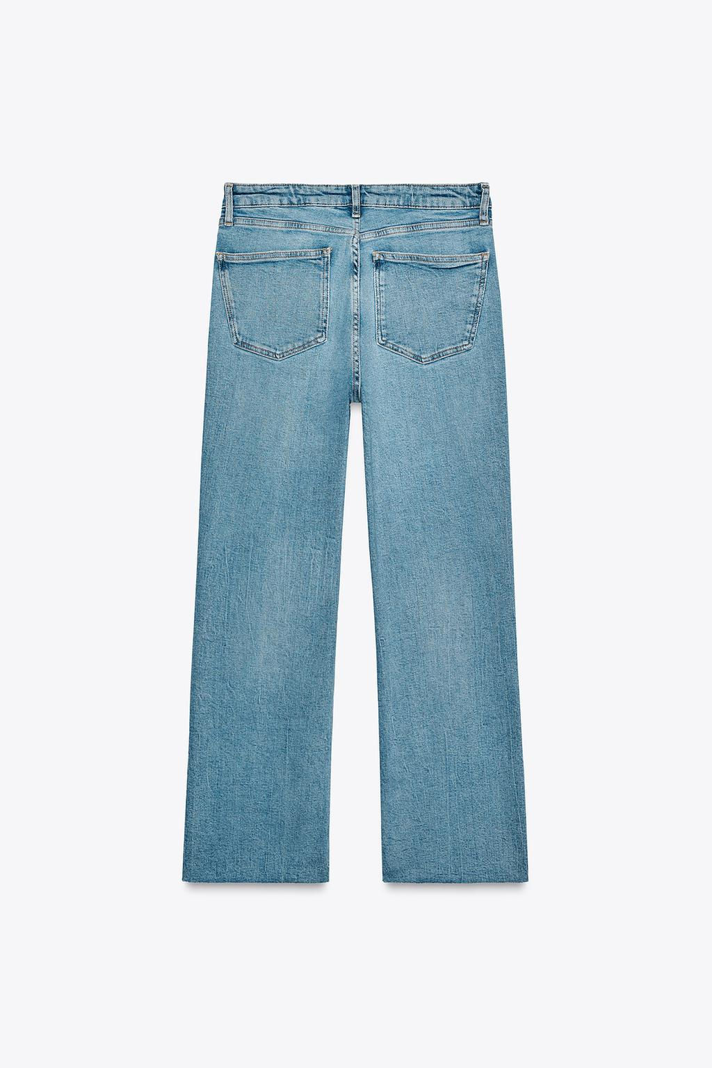 TRF CROPPED FLARE HIGH-WAIST JEANS - Zara фото 8