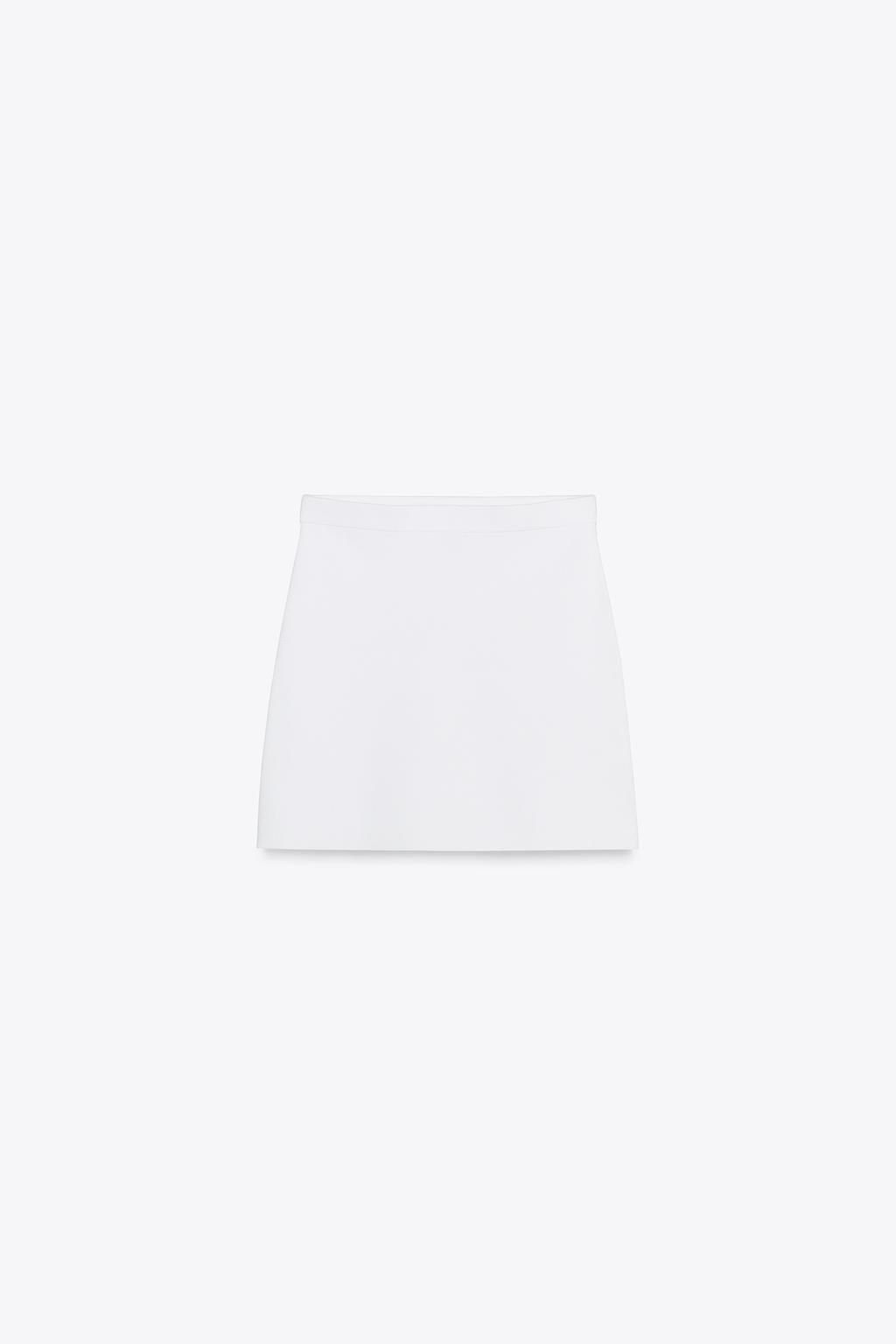 PLAIN KNIT MINI SKIRT - Zara фото 5