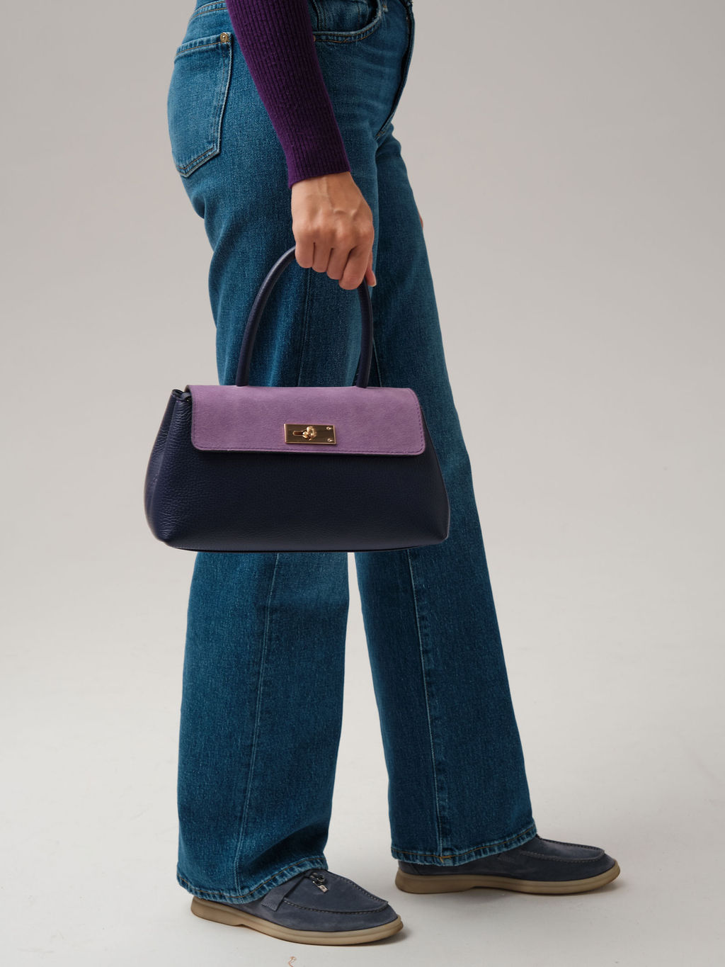 Сумка Deboro 30464 фиолетовый цветок