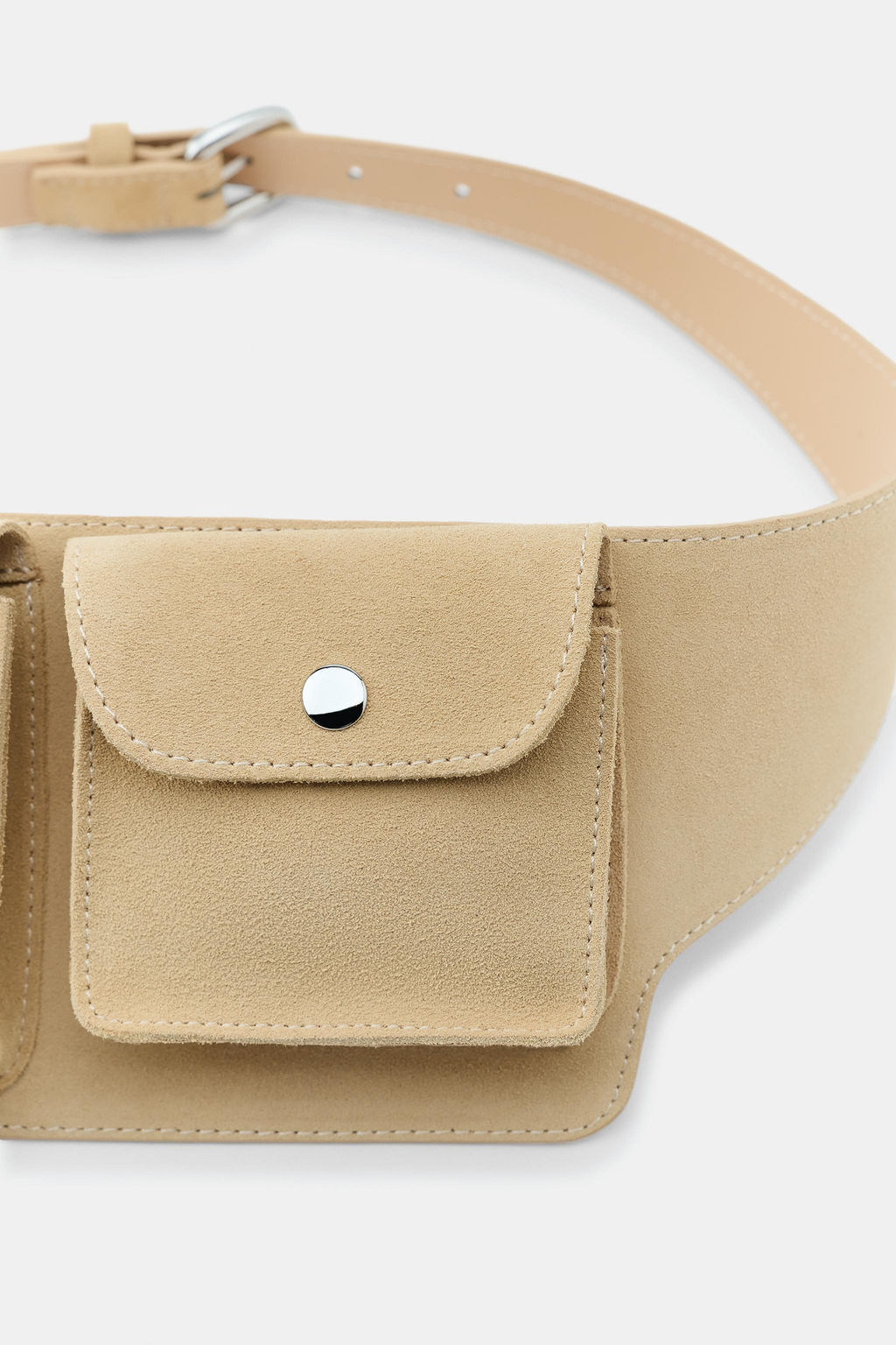 100% LEATHER BELT BAG WITH POCKETS - Zara фото 3