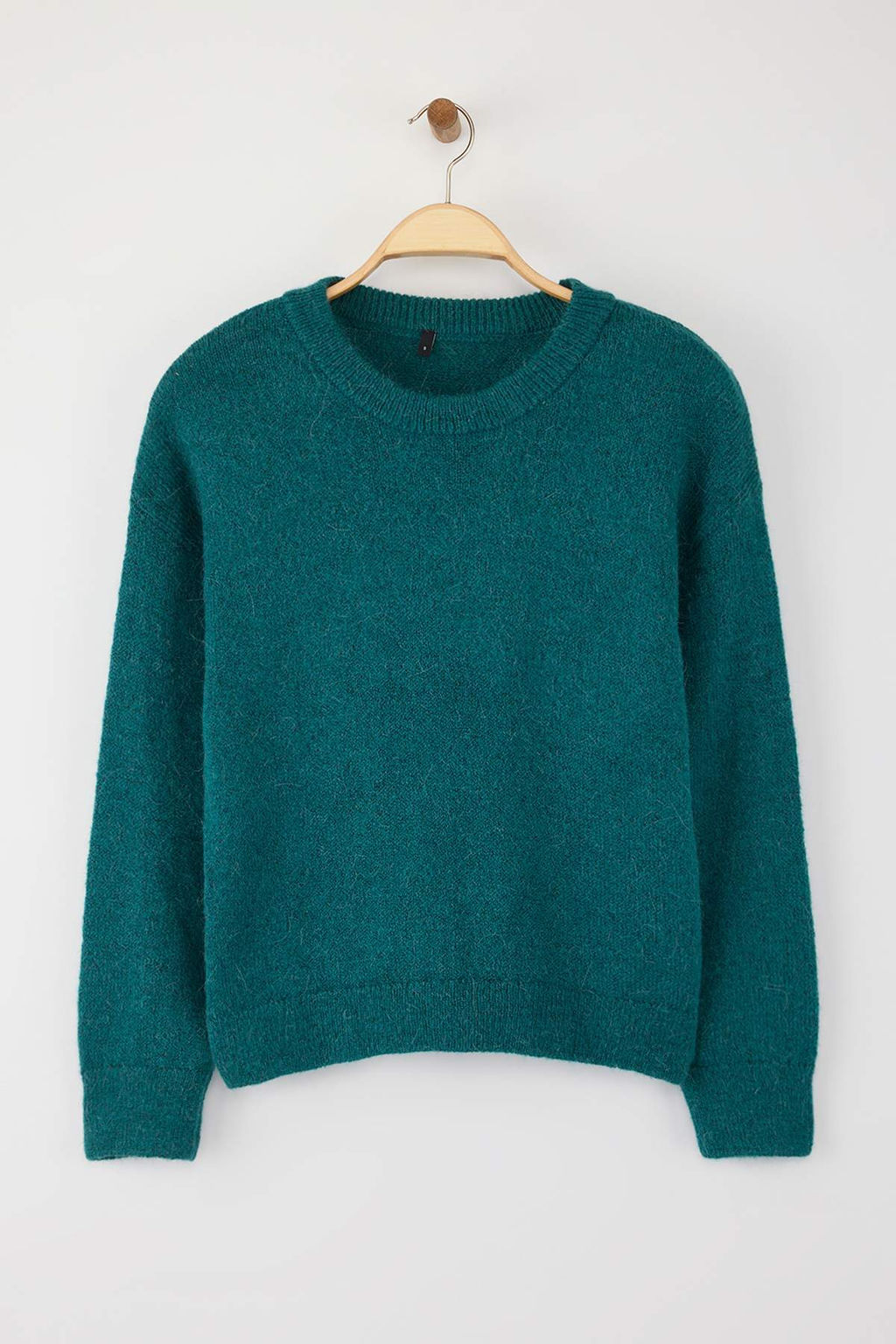 More Sustainable Lacivert Alpaka Yun Kar?s?ml? Triko Kazak|TWOAW26KZ00001 - Trendyolmilla фото 13