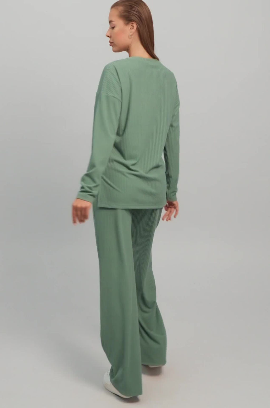 Женский костюм в рубчик-лапша Happyfox - Happy fox фото 2