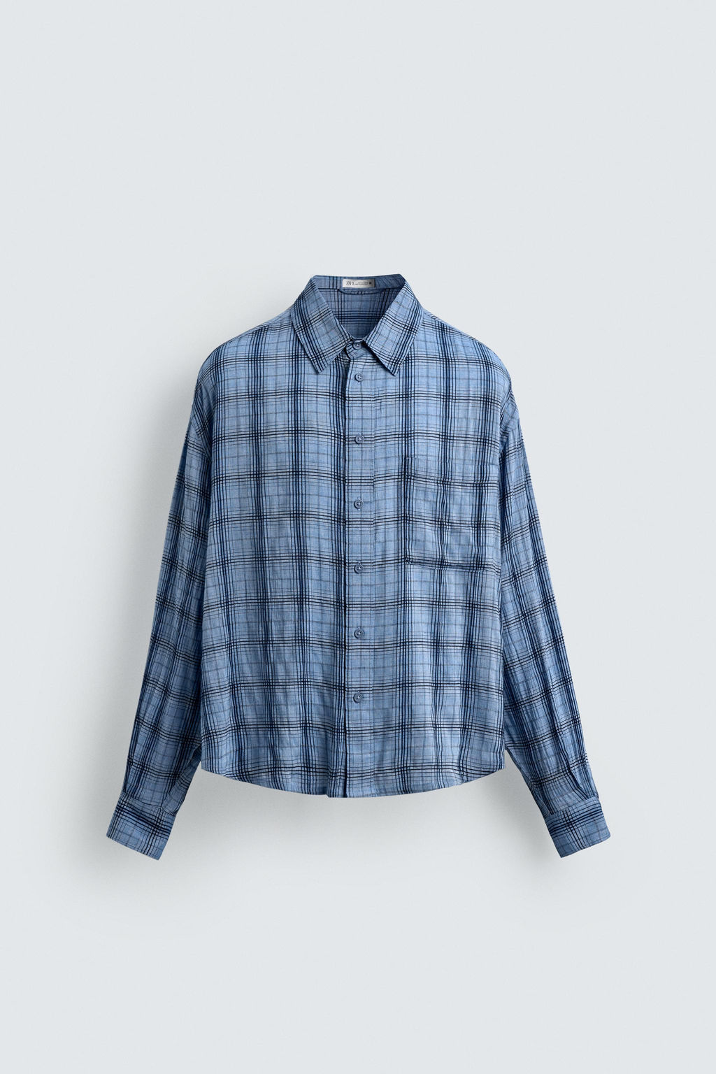 CHECK FLOWING SHIRT - Zara фото 8