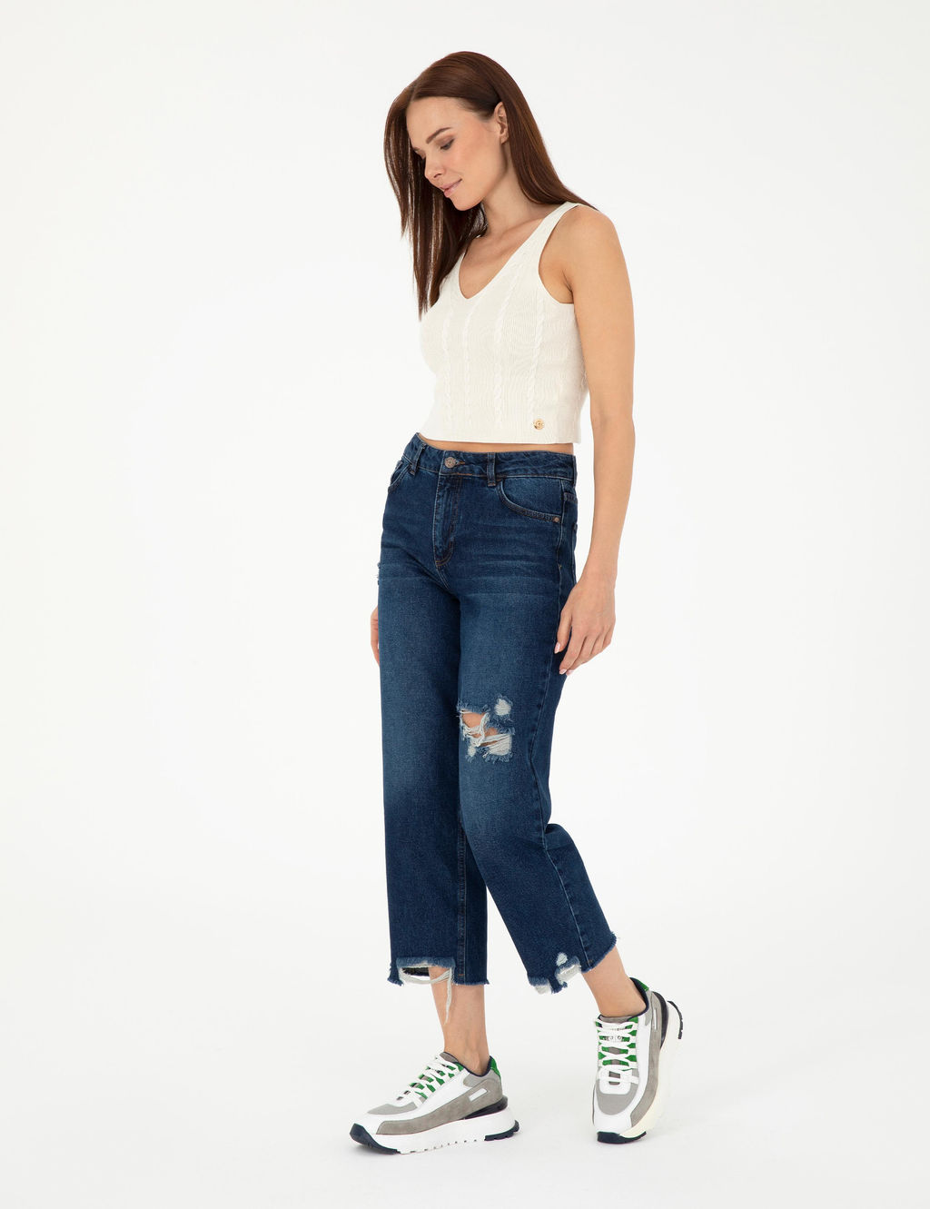 Koyu _ndigo Jean Pantolon