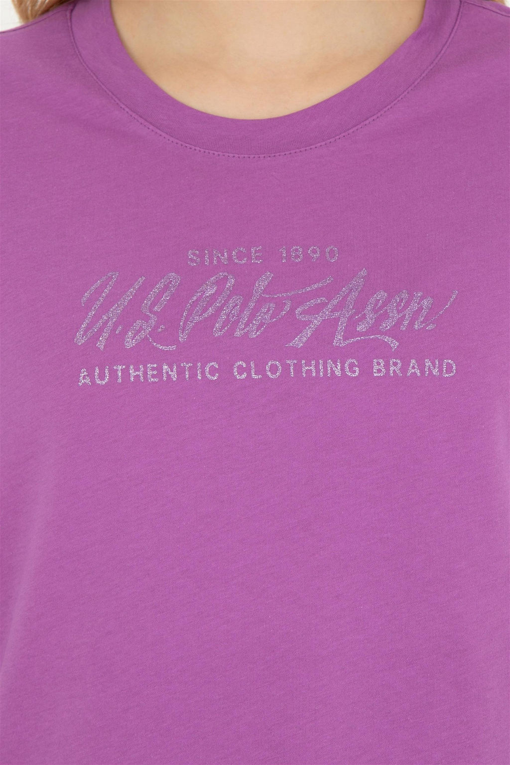 Женская фиолетовая футболка - U.s. polo assn фото 7