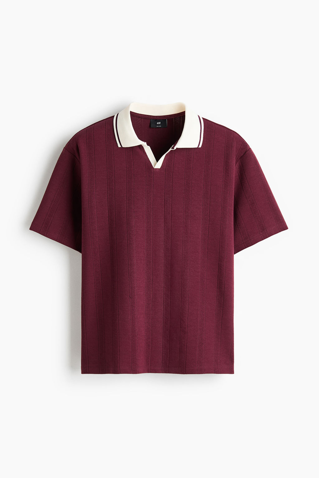 Polo en punto texturizado Relaxed Fit - H&m фото 2