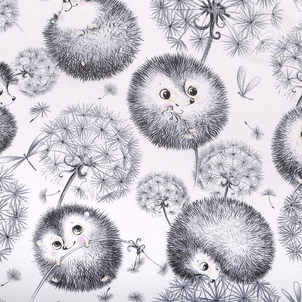 Ежата Детский/Пододеяльник: 1 шт. - 147*112; Простыня: 1 шт. - 150*110; Наволочка: 1 шт. - 40*60; Поплин ясельный - Артпостелька фото 5