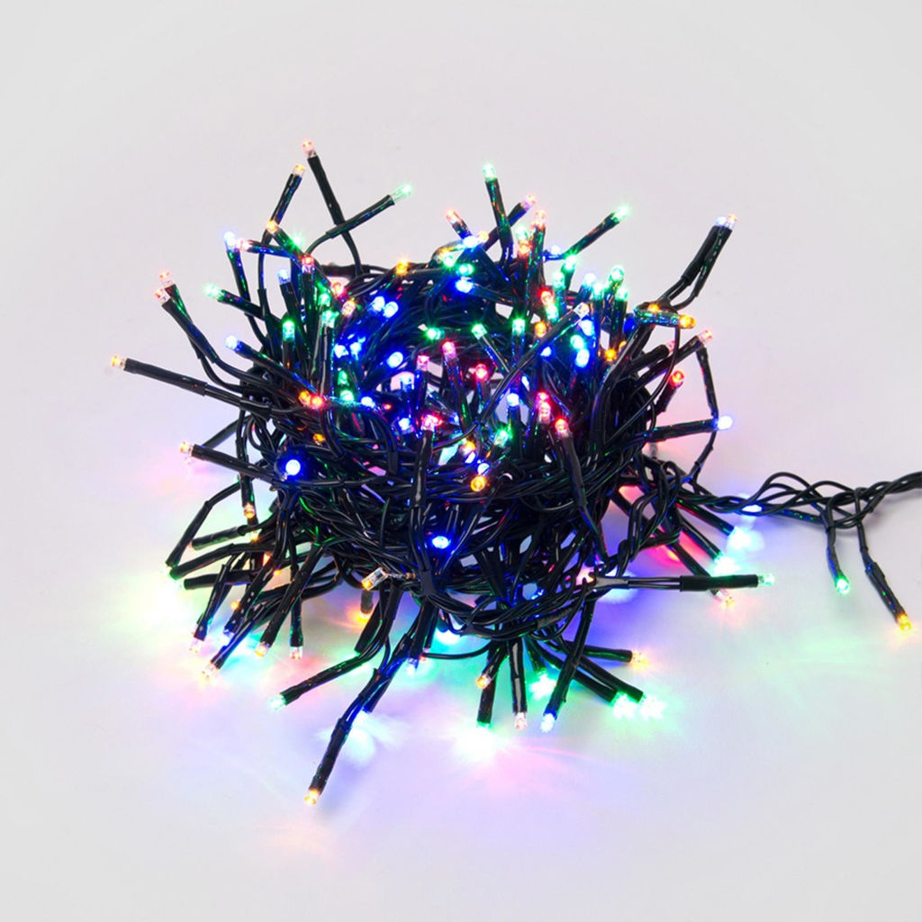 ULD-S0300-200/DGA MULTI IP20 FIRECRACKER Гирлянда светодиодная с контроллером Фейерверк, 3м. 200 светодиодов. Разноцветный свет. Провод зеленый. ТМ Uniel - Volpe фото 2