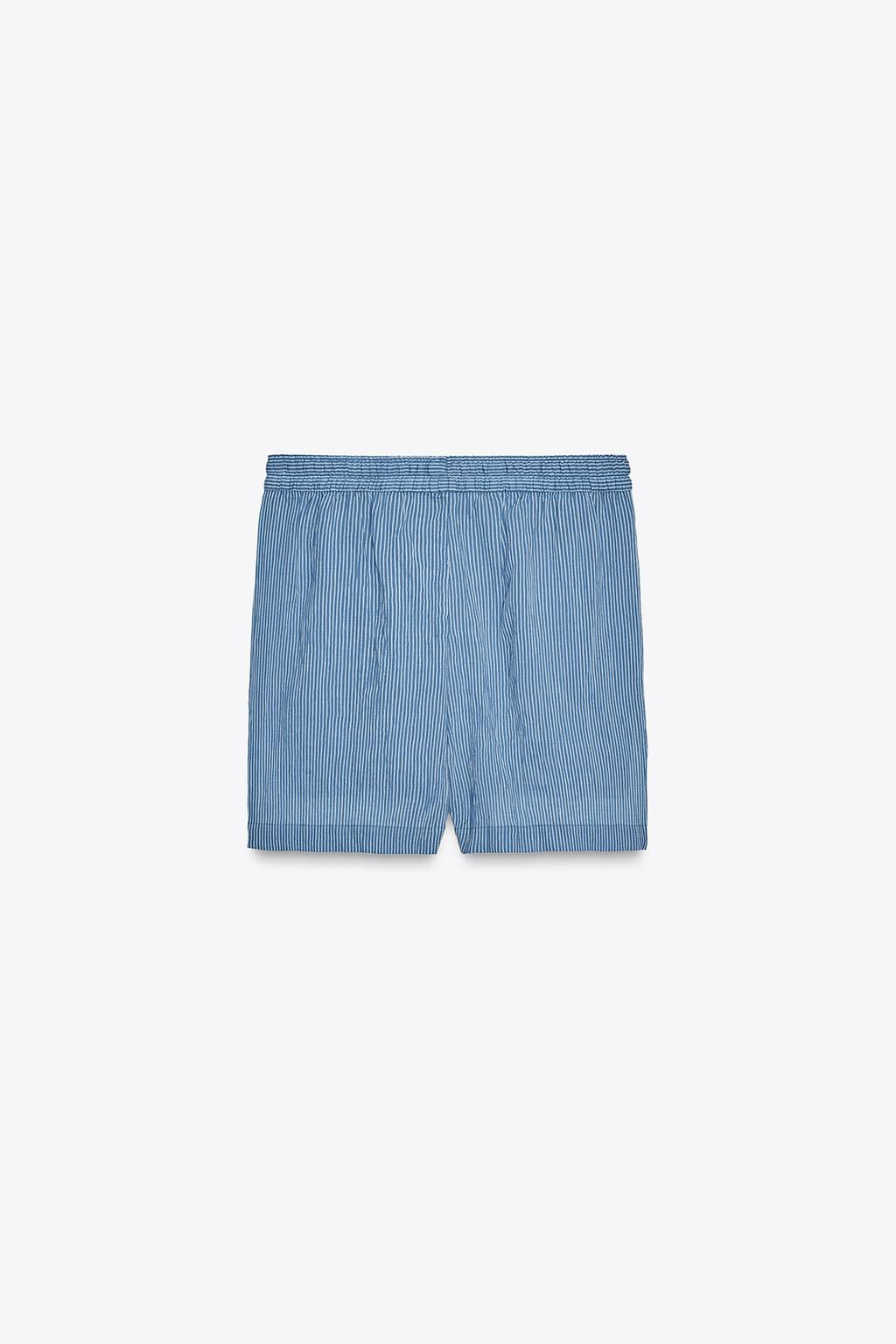 ZW COLLECTION STRIPED BERMUDA SHORTS - Zara фото 6