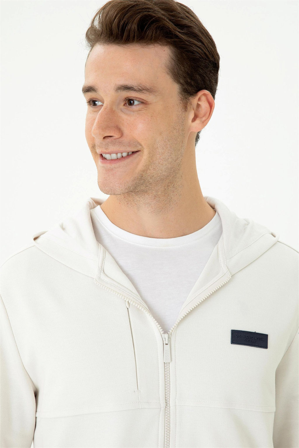 U. S. Polo Assn Мужской вязаный кардиган с капюшоном и камнем - U.s. polo assn фото 9