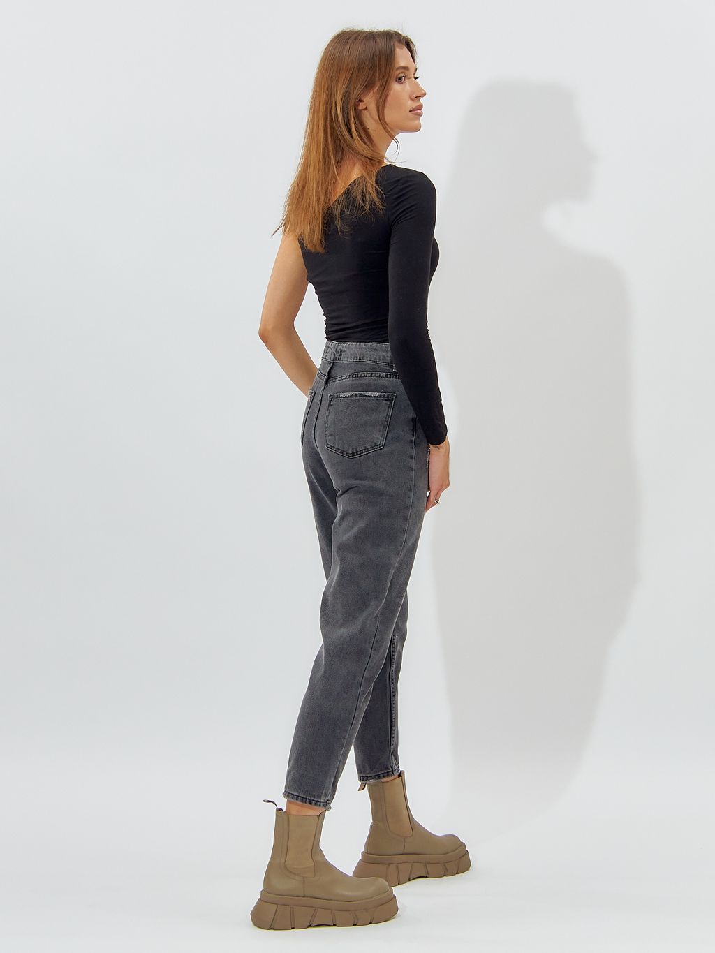 Джинсы женские темно-серого цвета 536_227TC - Mtforce фото 7