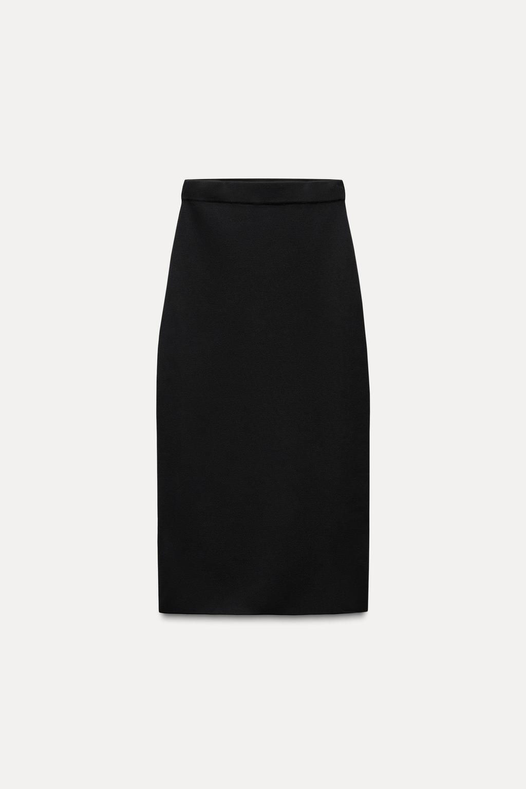 PLAIN KNIT MIDI SKIRT - Zara фото 10