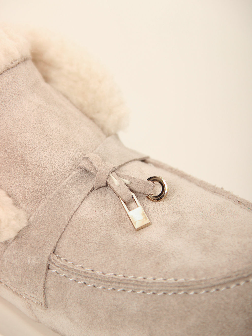 Ботинки 306.1593be.Каменный замша/шерсть