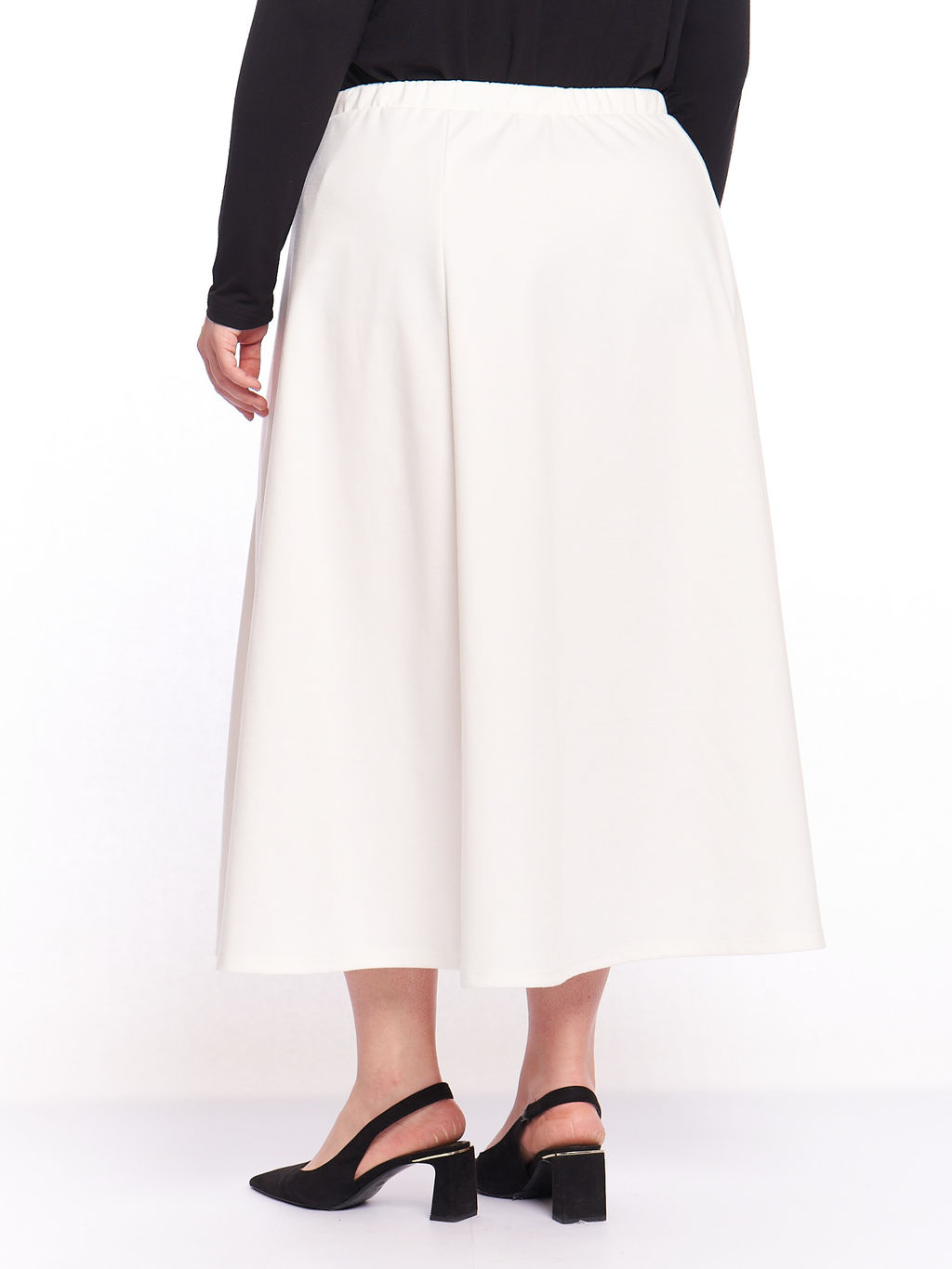 Юбка из плотного трикотажа UB17406WHT04