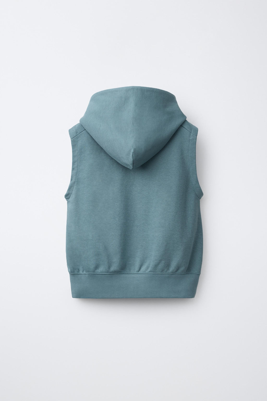 CHALECO CAPUCHA FELPA TEXTO / Azul pato - Zara фото 2