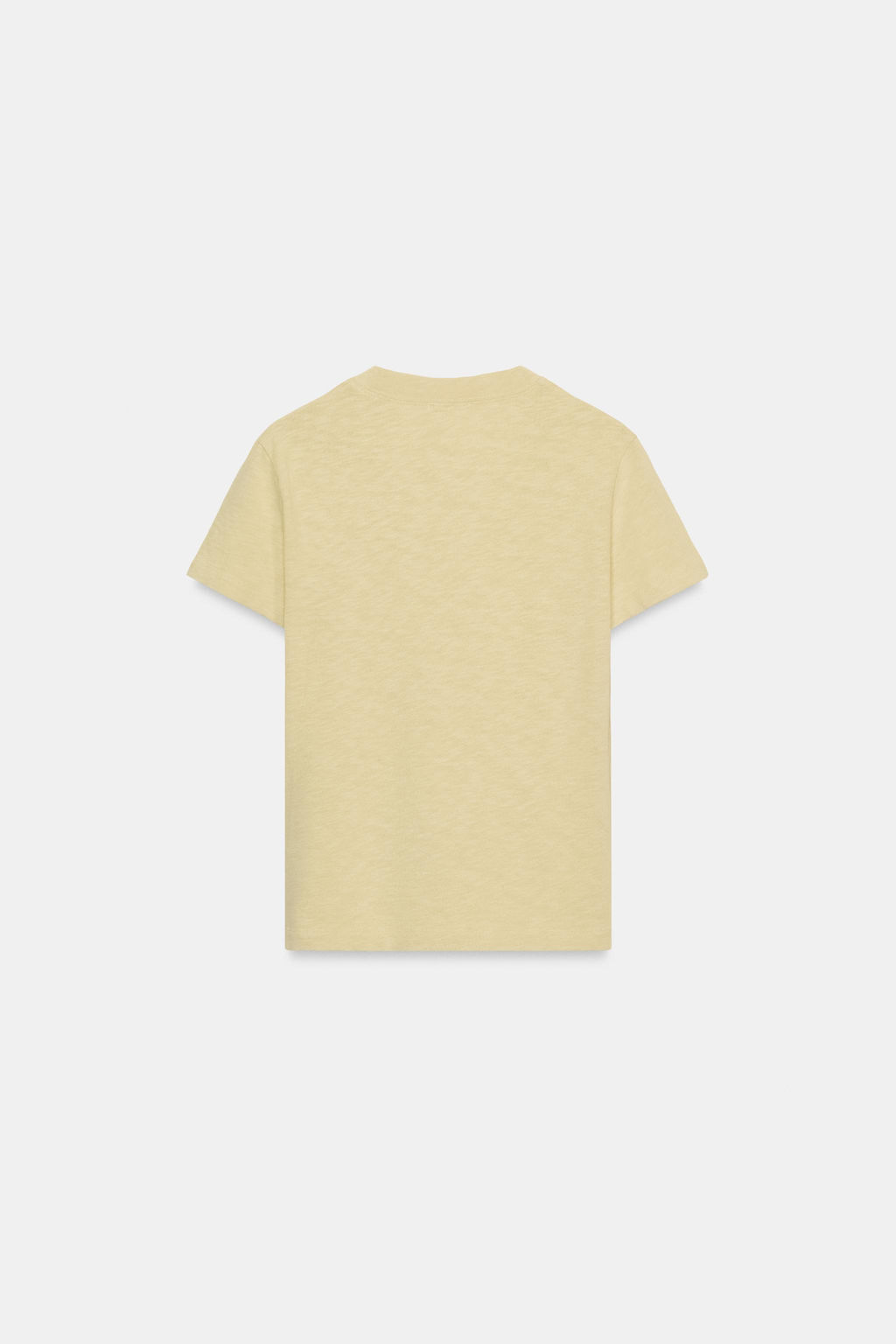 CAMISETA ALGOD?N FLAM? / Amarillo pastel - Zara фото 7