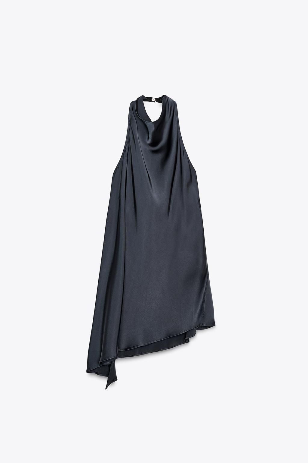 ZW COLLECTION SATIN HALTER TOP - Zara фото 6