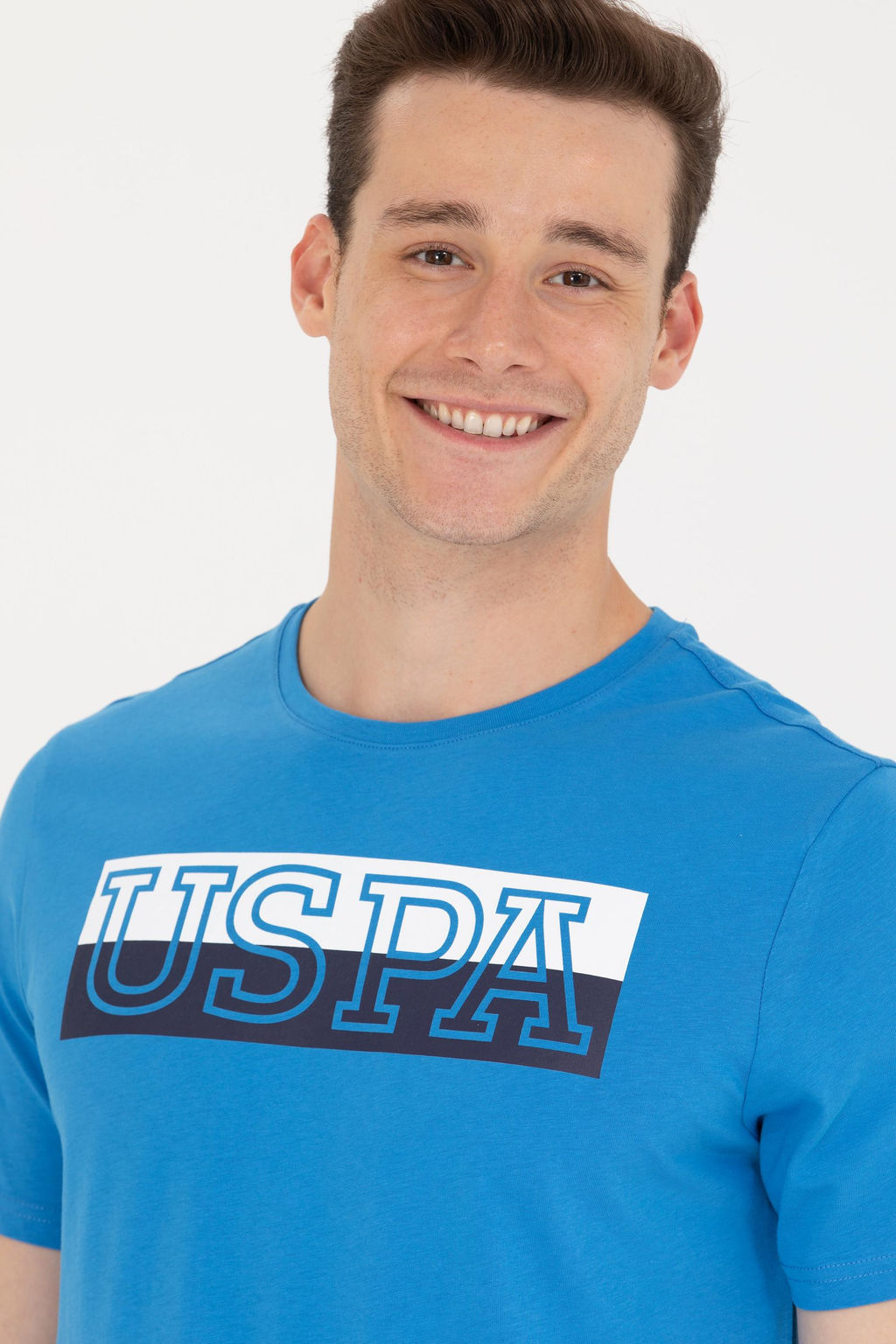 Erkek Saks Bisiklet Yaka Ti__rt