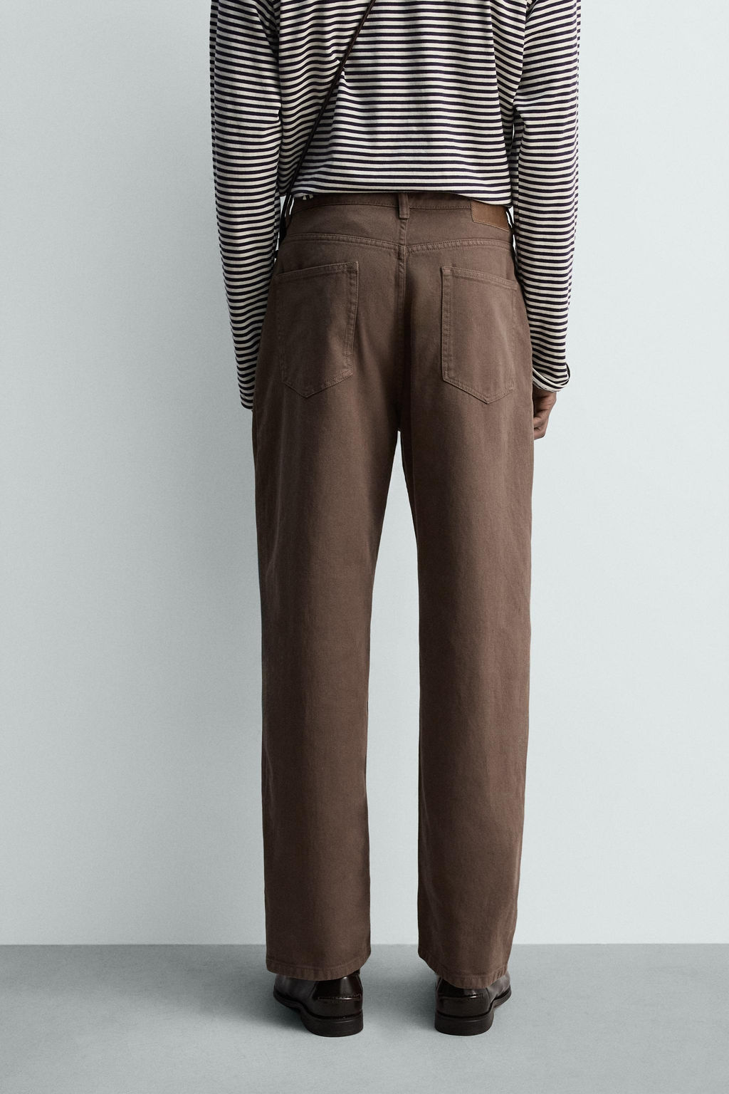 JEANS STRAIGHT FIT LAVADO / Marr?n / Topo - Zara фото 3