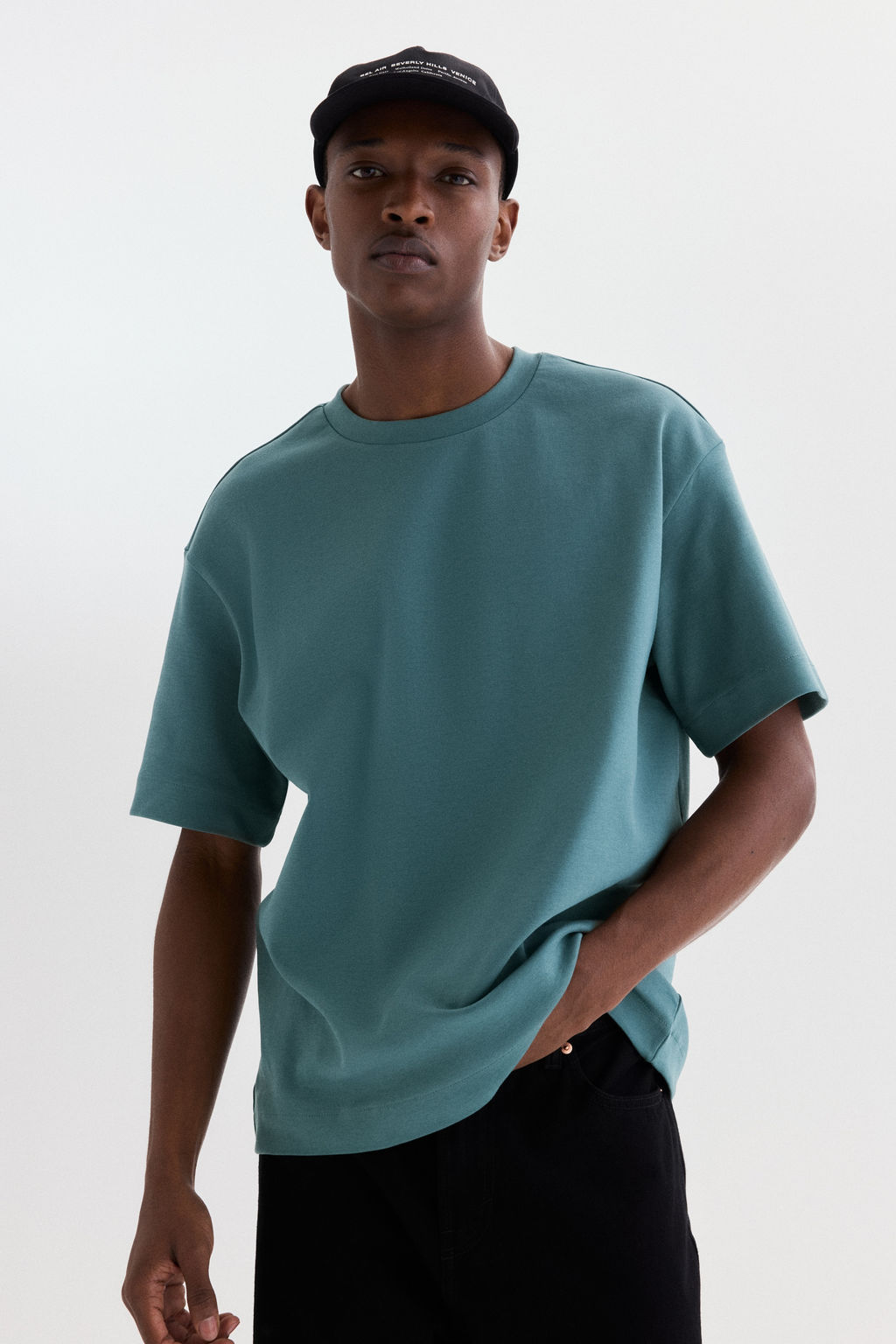 Camiseta interlock Loose Fit - H&m фото 5