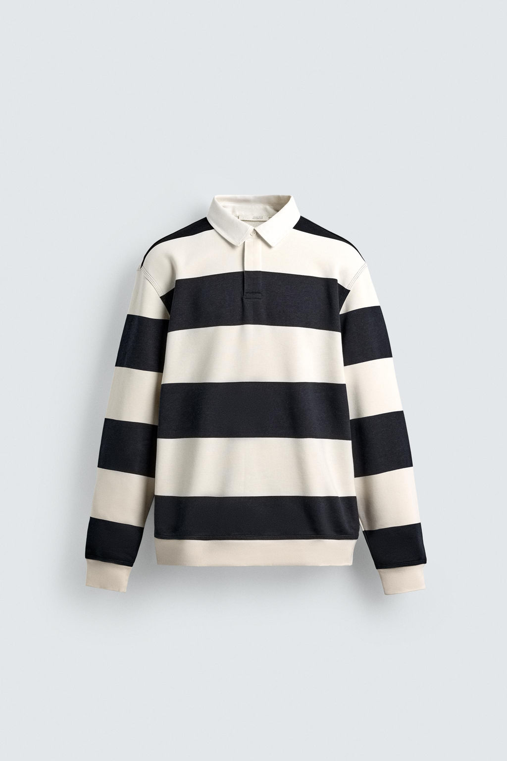 CONTRAST COLLAR POLO SWEATSHIRT - Zara фото 7