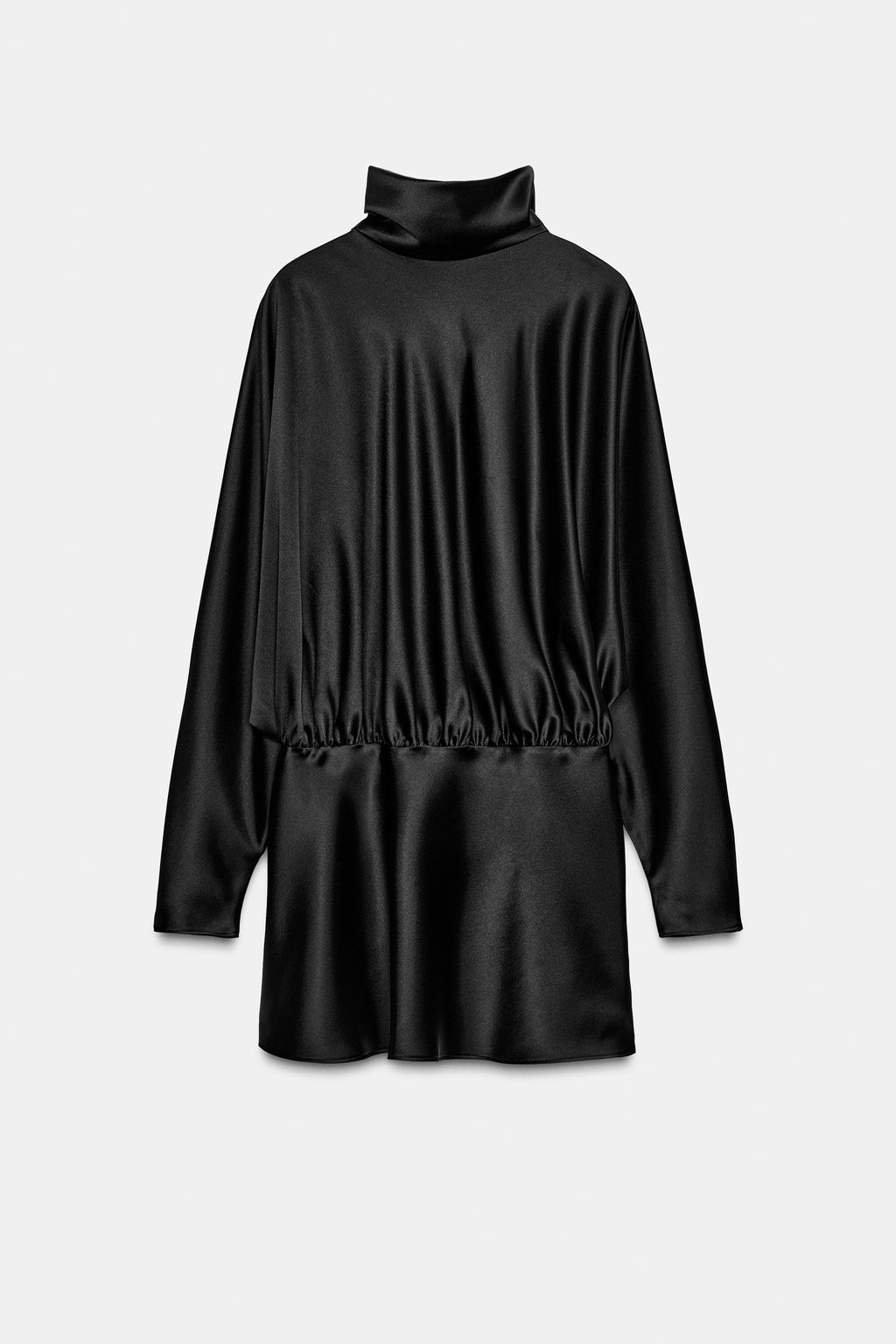 SHORT SATIN SCARF DRESS - Zara фото 5