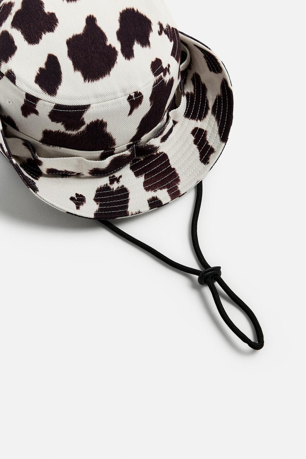ANIMAL PRINT BUCKET HAT - Zara фото 5