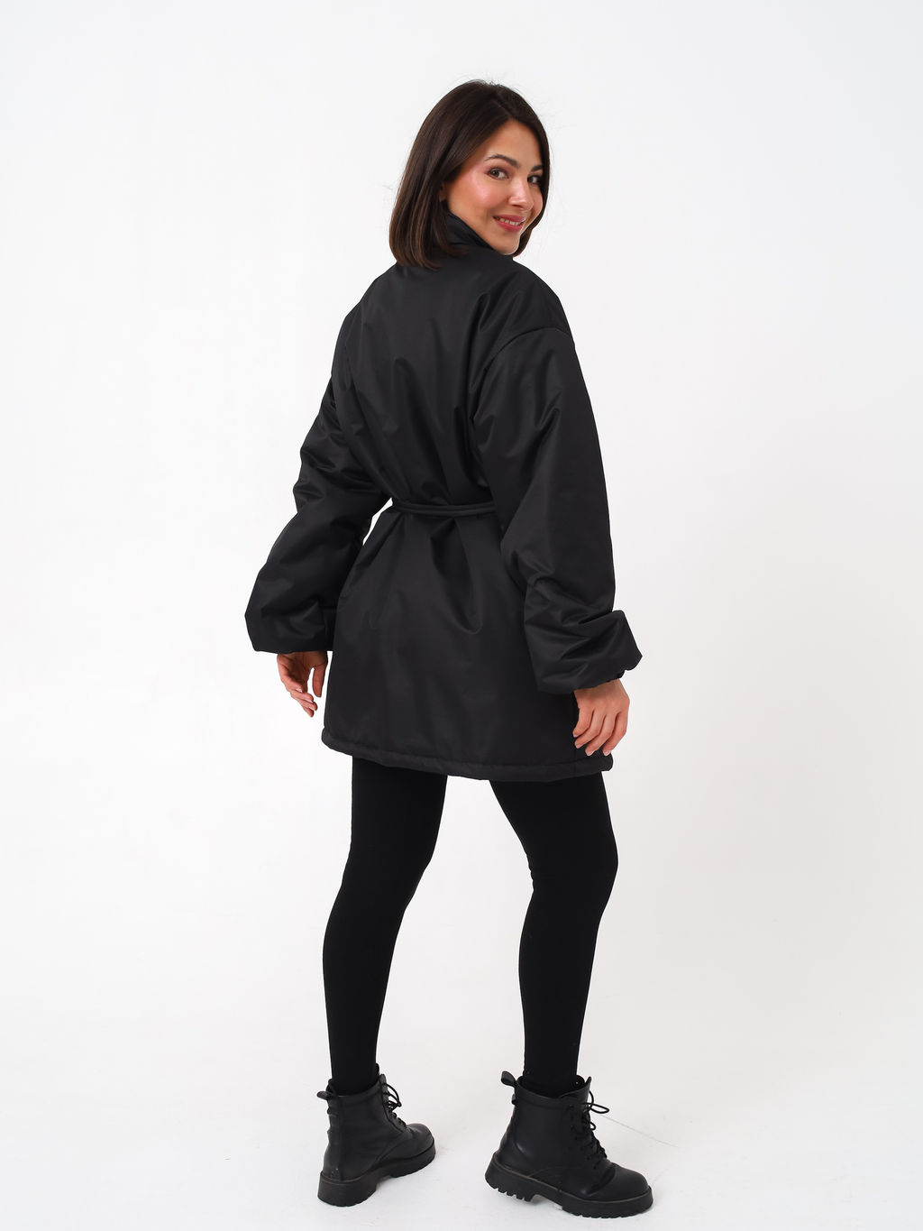 Куртка-парка женская, черная - Inzibe фото 3