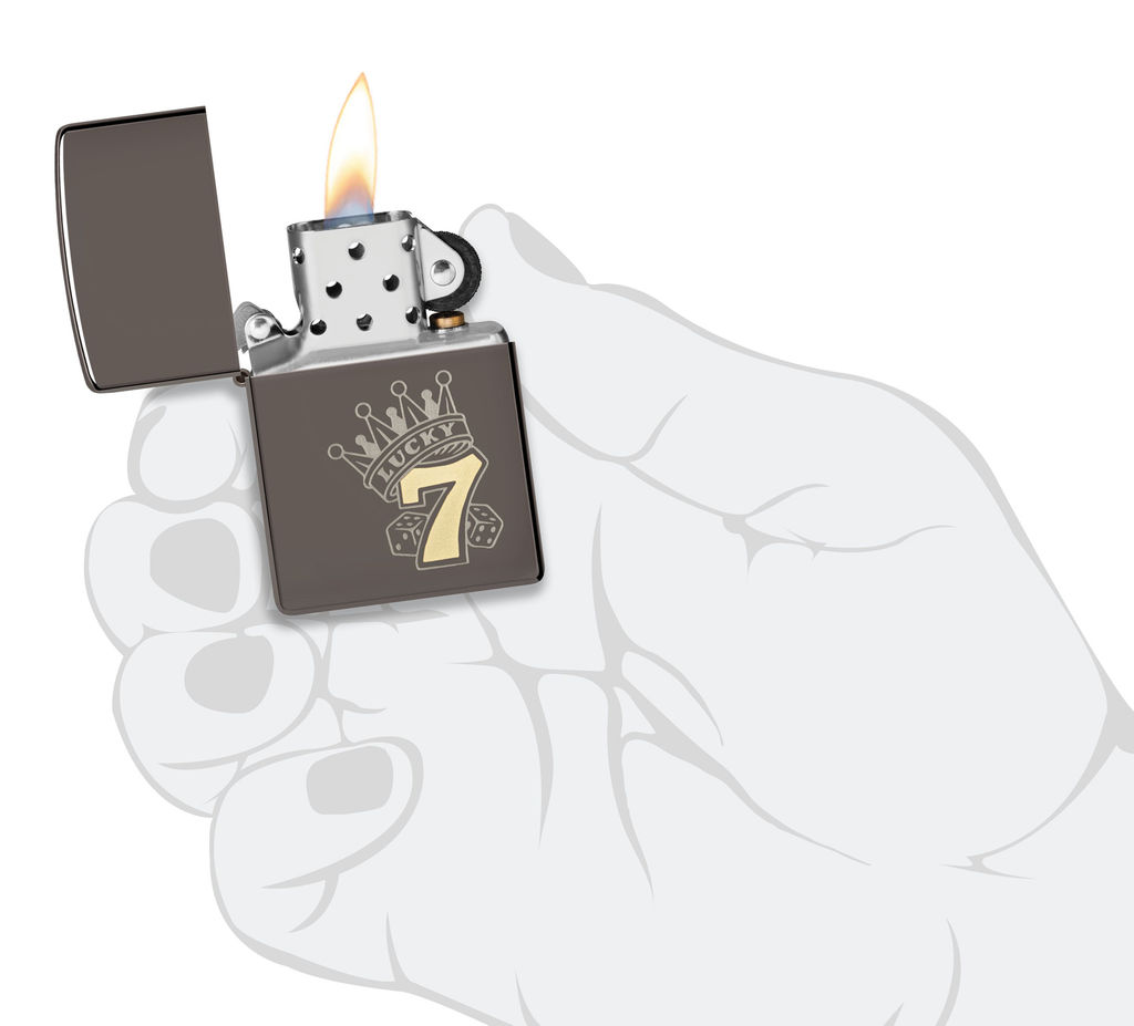 Зажигалка ZIPPO Счастливая 7 | Lucky 7 Design 48913  фото 5