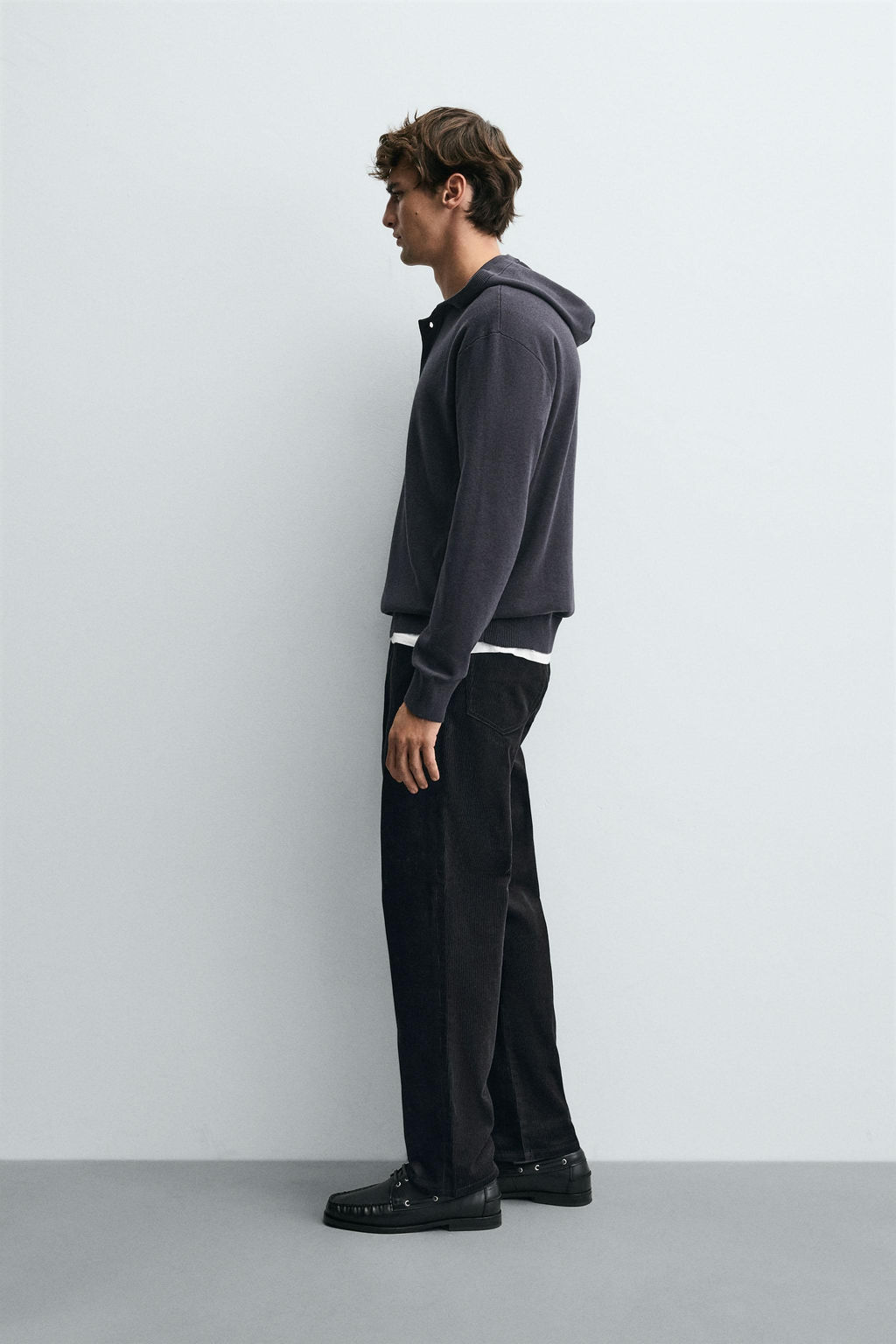 COTTON - WOOL HOODIE SWEATER