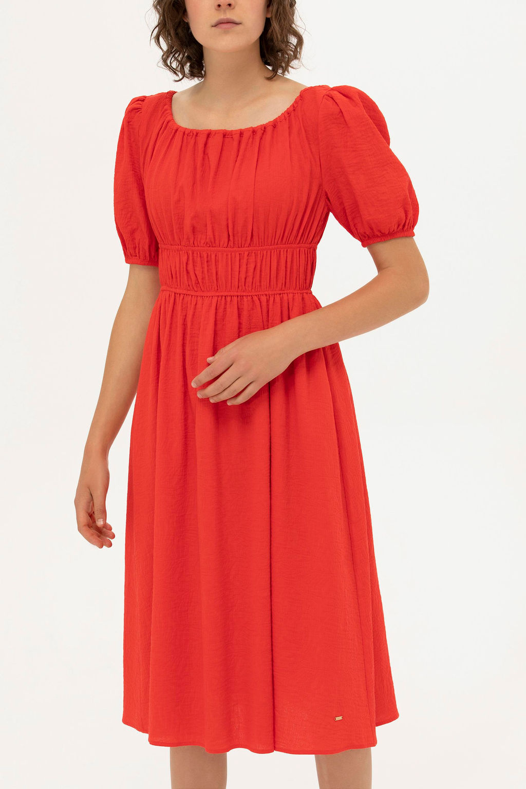 U. S. Polo Assn Женское красное тканое платье - U.s. polo assn фото 6