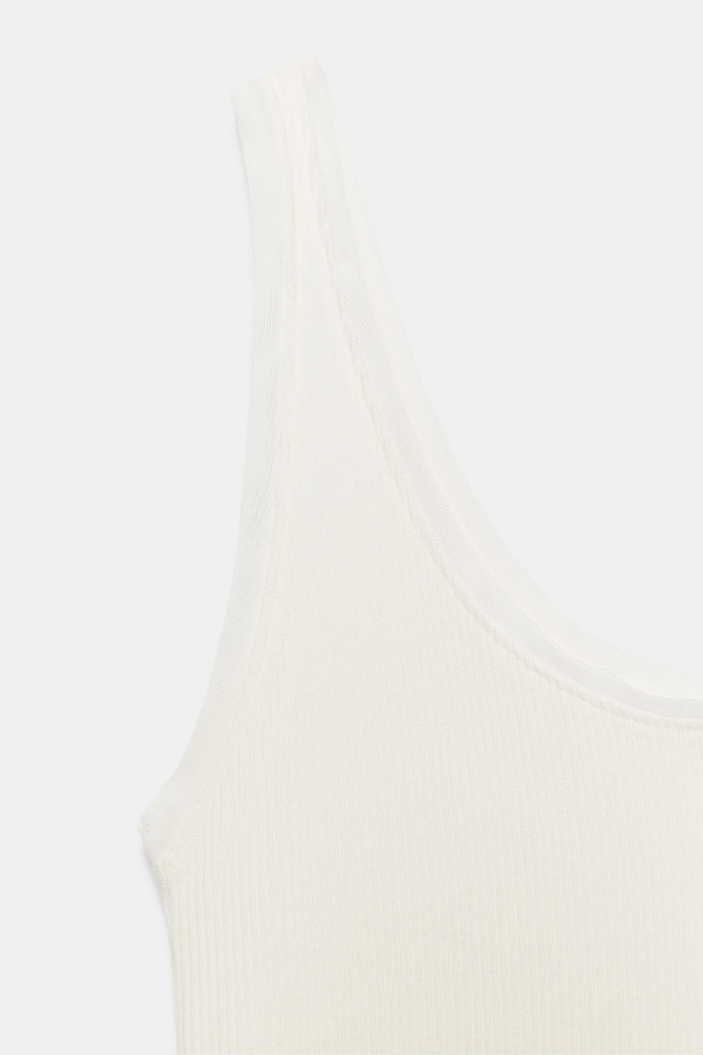 CAMISETA COMBINADA TIRANTES / Crudo - Zara фото 6