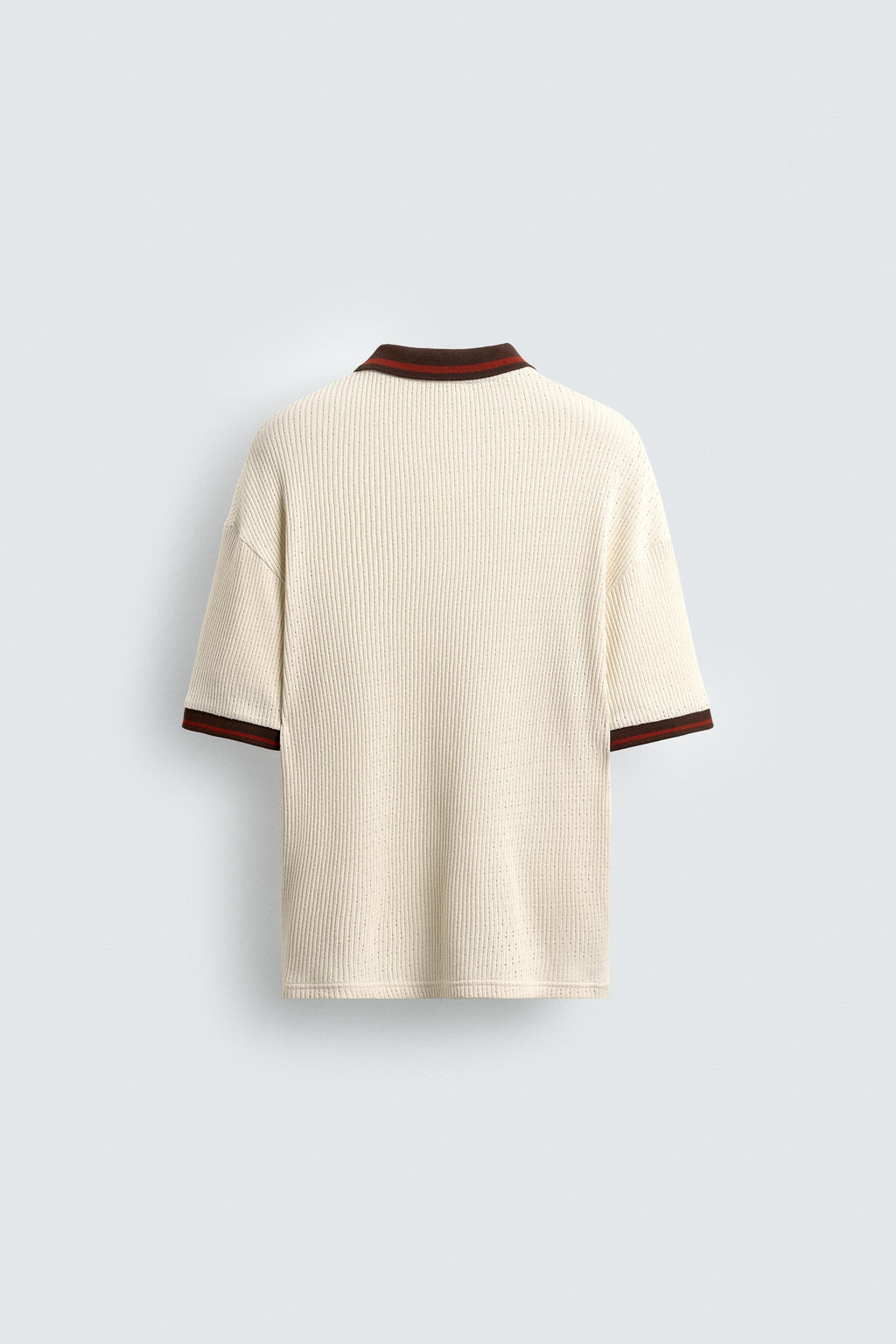 RETRO STRUCTURED FOOTBALL POLO SHIRT - Zara фото 8